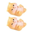 thumbnail image 2 of Sunjoy Tech 2Pcs Dog Ornaments Vivid Eye-catching Handmade Casting Mini Adorable Puppy Miniature Figurines for Garden, 2 of 8