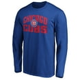 thumbnail image 2 of Men's Royal Chicago Cubs Father's Day #1 Dad Long Sleeve T-Shirt, 2 of 3