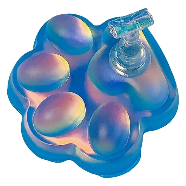 Soportes de práctica de uñas acrílicas reutilizables para puntas de uñas para bricolaje en casa Azul