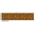 thumbnail image 3 of Ambesonne Leopard Fabric by the Yard Upholstery, Repeating Wild Animal Print, 3 Yards, Dark Orange Charcoal Grey, 3 of 5