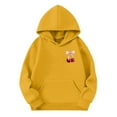 thumbnail image 6 of YunPes Girl's Cherry Graphic Hoodies Kids Bow Cherry Pullover Hooded Sweatshirt Boys Long Sleeve Oversized Sweaters Cute Preppy Coat, 6 of 8