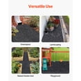 thumbnail image 6 of VEVOR Rubber Mulch for Landscaping, 2 Rolls Recycled Rubber Mulch Mat 96 x 22 in, Permanent Rubber Pathway, Natural-Looking Black Mulch Garden Edging for Plants, Vegetables & Flower Garden Barrier, 6 of 9