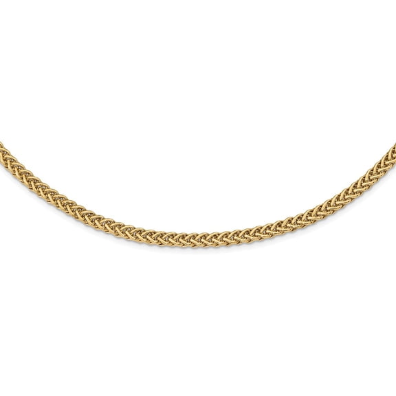 14K Yellow Gold necklace Open Link Chain style 17 in 4.3 mm