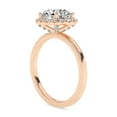 thumbnail image 4 of IGI Certified Solitaire Halo Engagement Rings For Women, 2.33 Carat (ctw) Round Lab Grown Diamond Promise Ring For Her In 18k Solid Rose Gold | F-G, VS-SI Quality Ring Size-5, 4 of 4