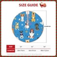 thumbnail image 4 of Kll Cute Dogs Christmas Tree Skirt 48",Party Decorations Farmhouse For Christmas Decorations Holiday Party, 4 of 8
