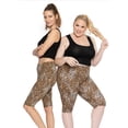 thumbnail image 2 of Stretch Is Comfort Women's Knee-Length Leggings| Cotton Spandex | Adult Xsmall-Large, 2 of 5