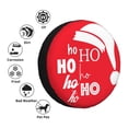 thumbnail image 4 of Goofa Saying Ho Ho Ho Pattern Universal Tire Cover for Jeep, SUV, Truck, and Trailer – Waterproof, UV-Resistant,Easy to Install, Fits 14"-17" Tires-17 inch, 4 of 6
