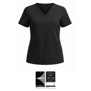 Scrubstar Ultimate Women’s Antimicrobial Welt Pocket V-Neck Scrub Top, Sizes XS–3XL