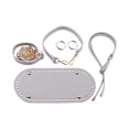 thumbnail image 1 of Base inferior para bolso de crochet, juego de correas para bolso de mano, bolso de hombro, bolso de mano Gris blanco, 1 of 9