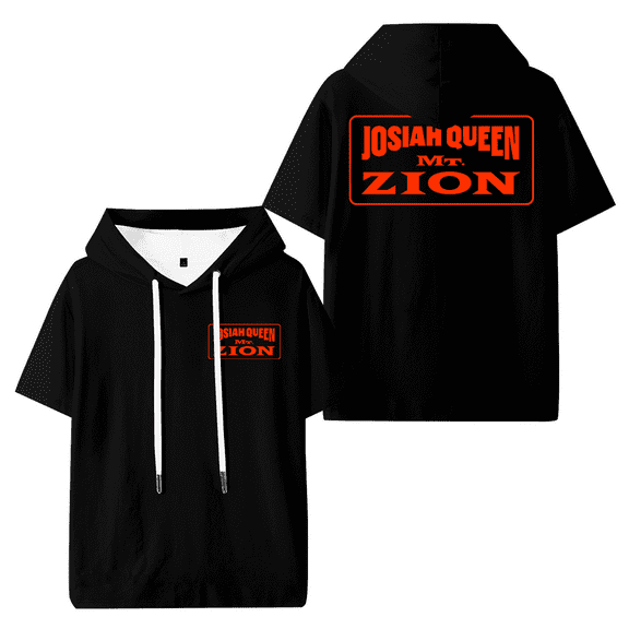 Josiah Queen Merch Mt Zion Hooded T-shirt Men Women Short Sleeve Tee Casual Fashion Tops