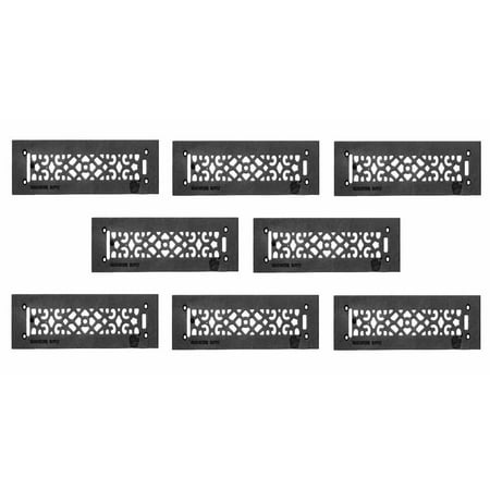

8 Heat Air Grille Cast Victorian Overall 3 1/2 x 14 | Renovator s Supply