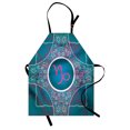 thumbnail image 1 of Zodiac Capricorn Apron Doodle Style Stars and Flowers on a Grunge Backdrop with Paint Stains, Unisex Kitchen Bib Apron with Adjustable Neck for Cooking Baking Gardening, Multicolor, by Ambesonne, 1 of 3