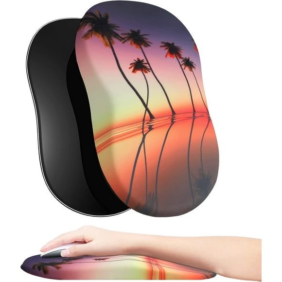 HUEILM Ergonomic Mouse Pad Wrist Support,Pain Relief Mouse Pad with Wrist Rest,Entire Memory Foam Mouse Pad