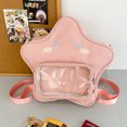 thumbnail image 4 of Star Backpack for Women Zipper Schoolbag Nylon with Clear Pocket Rucksack Cute Knapsack for Travel Holiday, 4 of 6