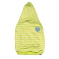 thumbnail image 3 of Oodles Green Love Snacks Striped Knit Bubble Hem Spring Dog Hoodie, XS, 3 of 12