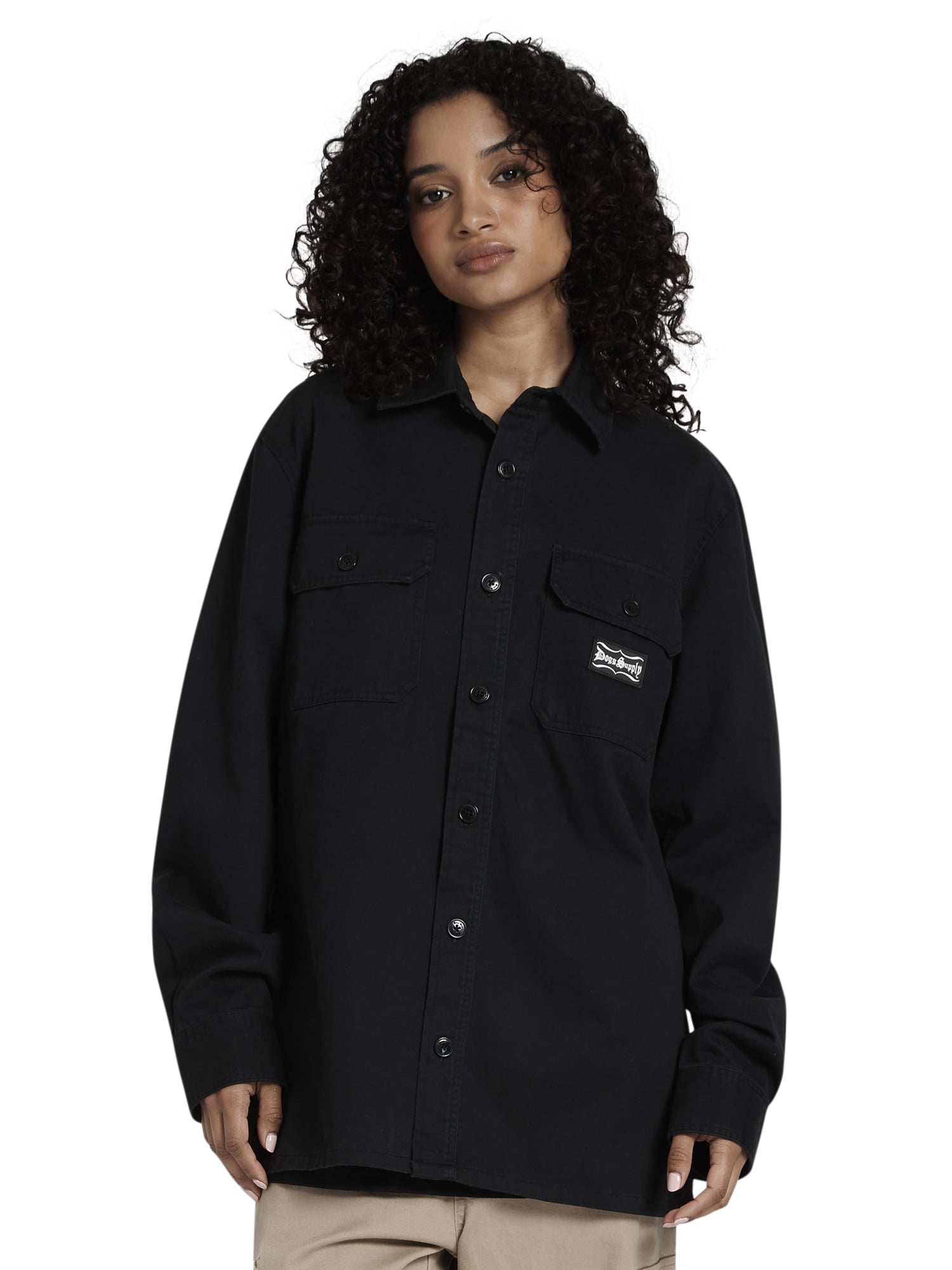 Dogg Supply by Snoop Dogg Men's and Big Men's Button Down Work Shirt, Sizes XS-3XL