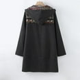 thumbnail image 4 of Women‘s Printed Warm Hoodie Coat Long Sleeve Buttons Jacket Plus Size Sweatshirt, 4 of 9