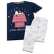 thumbnail image 5 of Peanuts - Set de Pijama Largo de Snoopy para Mujer (Marino, Gris), 5 of 5