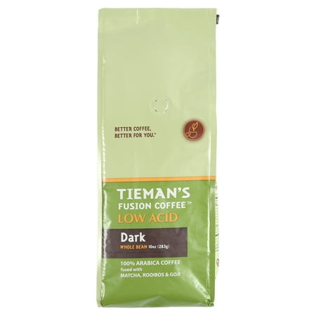 Best by 06/02/2024)) Tiemans Fusion Coffee Dark Whole Bean 10.000 oz