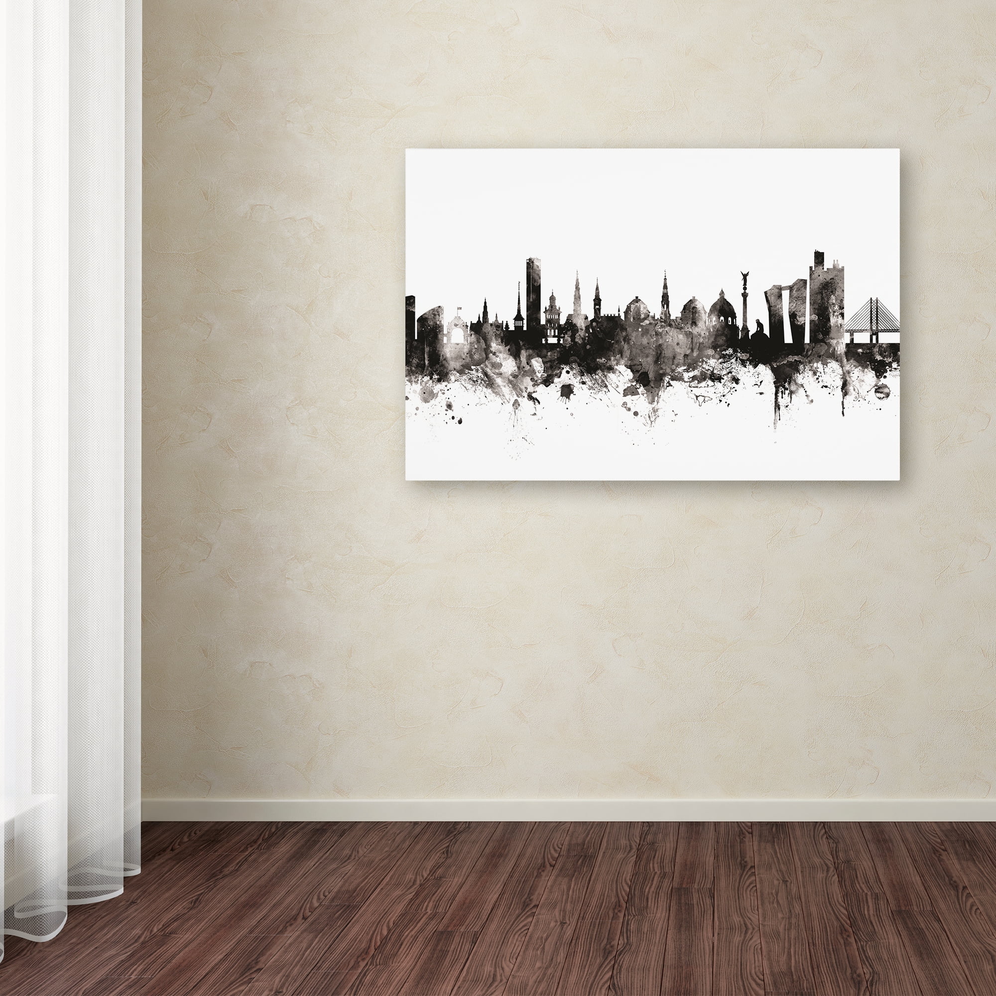 Trademark Fine Art 'Copenhagen Denmark Skyline I' Canvas Art by Michael Tompsett