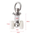 thumbnail image 2 of 80pcs Shower Drapes Track Glider Sliding Roller Hanger Ceiling Gliders Hook 26mm, 2 of 7