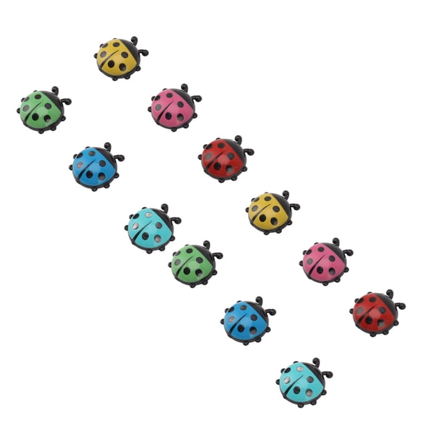 Imán de nevera de mariquita 12 imanes decorativos de dibujos animados para nevera para oficina ANGGREK Otros