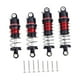 thumbnail image 1 of 4 Piezas Amortiguadores de Choque para Carro RC Aleación de Aluminio Incluye Tornillos Instalación Rápida para Vehículos 1/24 Adecuado para Principian Rojo, 1 of 9