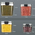 thumbnail image 3 of Transparent Flip-top Kitchen Storage Box (2700ml Large), Storage Containers Sealed Jar Grain Storage Boxes Storage Boxes Airtight Food Storage Containers For Kitchen Pantry, 3 of 9