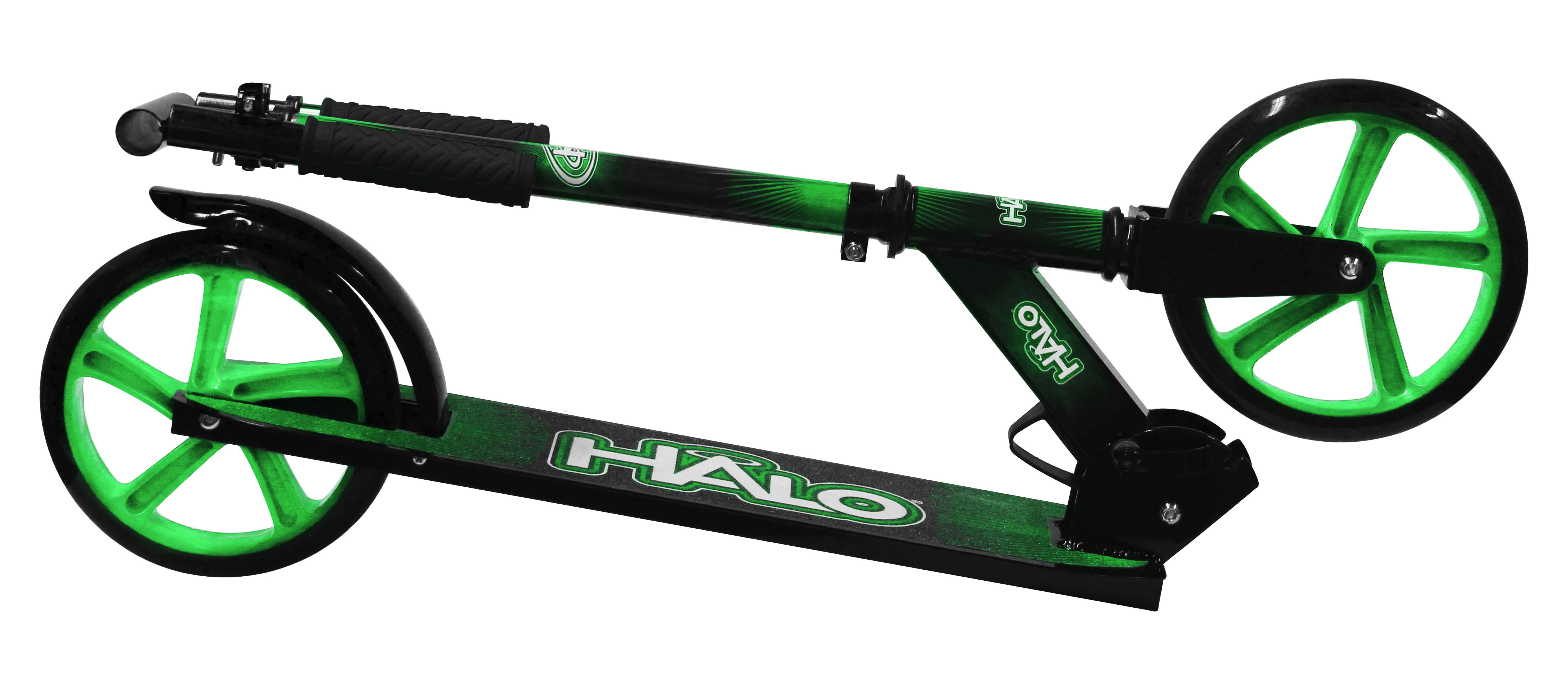 Halo Rise Above Supreme 8" Big Wheel Kick Scooter - Green - All Ages up to 220lbs - Unisex