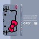thumbnail image 3 of Funda para OPPO A52 A54 A55 A57 A59 A93 A83 A92S A93S 4G 5G A16 Color Simple funda de silicona líquida arte lineal Hello k-kitty Cat, 3 of 5