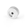 thumbnail image 2 of Perillas de control de volumen de altavoz HiFi de aluminio sólido CNC en tono plateado 30x16mm, 2 of 2