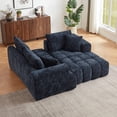 thumbnail image 2 of MAYEERTY Chenille L-Shape Oversized Sectional Sofa, Minimalist Luxury Sleeper Couch for Apartments, 108" W x 63" D x 34" H, 2 of 8