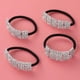 thumbnail image 2 of 4 Pcs Artificial Crystal Hair Band Hair Ties Rhinestone Ponytail Holders Elastic Band Chic Accessories Pony Tail Elastics Holder Ribbon Bands for Girl, 2 of 3