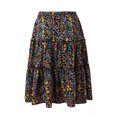 thumbnail image 6 of oqasdz Floral Prints A Line Skirts for Women High Waist with Flowy Design Ruffle Pleated Casual Loose Fit Summer Skirt for Outdoor Daily Wear, 6 of 8