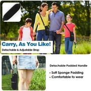 Nuovoware Water Bottle Carrier Bag with Adjustable Shoulder and 2 Pocket,25oz,Black