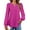 Rose-Red, variant on Fantaslook Eyelet Blouses for Women Dressy Casual Long Sleeve Shirts Crew Neck Fall Trendy Tops