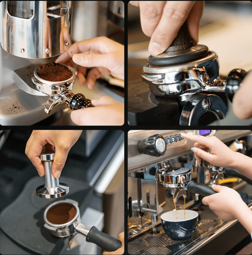 51 mm tasse à café simple/double filtre poreux pressurisé Single Cup Panier-filtre à café ultrafin en acier inoxydable à double couche 