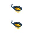 thumbnail image 3 of Billuyoard Cesta de drenaje sobrante Filtro de filtro de fregadero multifuncional Escurridor colgante de vegetales huecos Amarillo Azul Amarillo azul 2Conjunto, 3 of 6