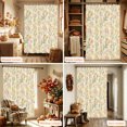 thumbnail image 6 of Orange Spring Floral Shower Curtain Set - 72" x 78" Washable Bathtub Curtain with 12 Hooks, Green Botanical Wildflower Blossoms Waterproof Fabric Stall Shower Curtains for Bathroom/Bathtub Décor, 6 of 8