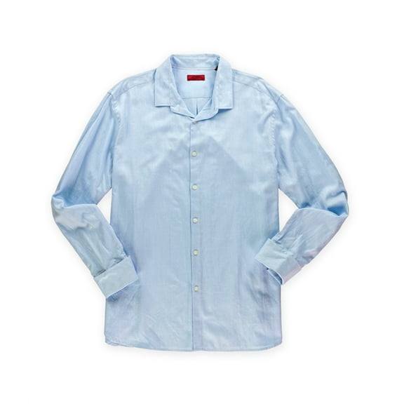 Alfani Red Light Blue Button Down Shirt Sport , Size XLarge