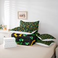 thumbnail image 6 of Manfei Retro Horseshoe 7-Piece Bedding Comforter Set,St.Patrick Day King Bedding Sets,Four Leaf Clover Bed Sheets For Boys Teens,Super Cozy Room Decor Reversible, 6 of 8