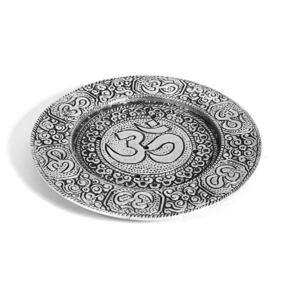 Hosley Silver Aluminum Incense Cone Burner