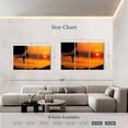 thumbnail image 4 of Elephant Stock Climber Against Pretty Sky Wall Art - Horizontal Multi Panel Canvas - Living Room Wall Decor - Nature Multi Panel - Orange And Black Decor - 74" x 48", 4 of 8