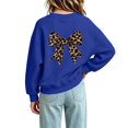 thumbnail image 7 of MKOSPLRT Kids Crew Neck Sweatshirts Funny Bow Graphic Sweat Shirts Long Sleeve Workout Pullover Girls Casual Fall Clothes 1-13 Years, 7 of 7