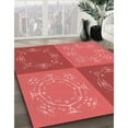 thumbnail image 3 of Ahgly Company Machine Washable Indoor Rectangle Transitional Red Area Rugs, 7' x 9', 3 of 7