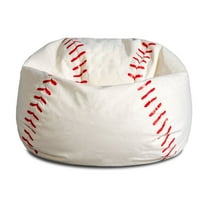 Big Joe Sports Ball Child-Sized Bean Bag Chair, Baseball Plush, Soft Polyester, 2.5 feet