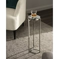 thumbnail image 2 of Kate and Laurel Aguilar Glam Drink Table, 8x8x23, Silver, 2 of 5