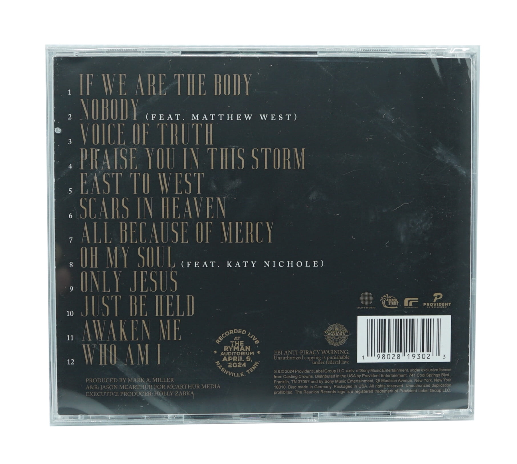 Casting Crowns - Casting Crowns: A 20 Year Celebration Live at The Ryman - CD