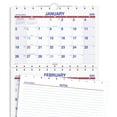 AT-A-GLANCE 2025 Move-A-Page Three Month Wall Calendar Large 12 x 27 ...
