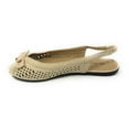 thumbnail image 2 of Victoria K Women's Bow With Gold Buckle Ballerina Flats, 2 of 5
